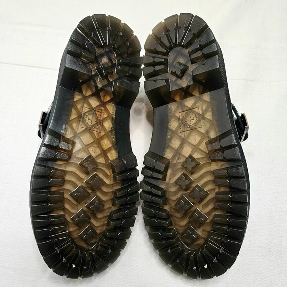 Doc Dr Martens MJ Bex J Shoes Black Leather Mary Jane Dress Boots Girls Size 2 - Picture 8 of 11